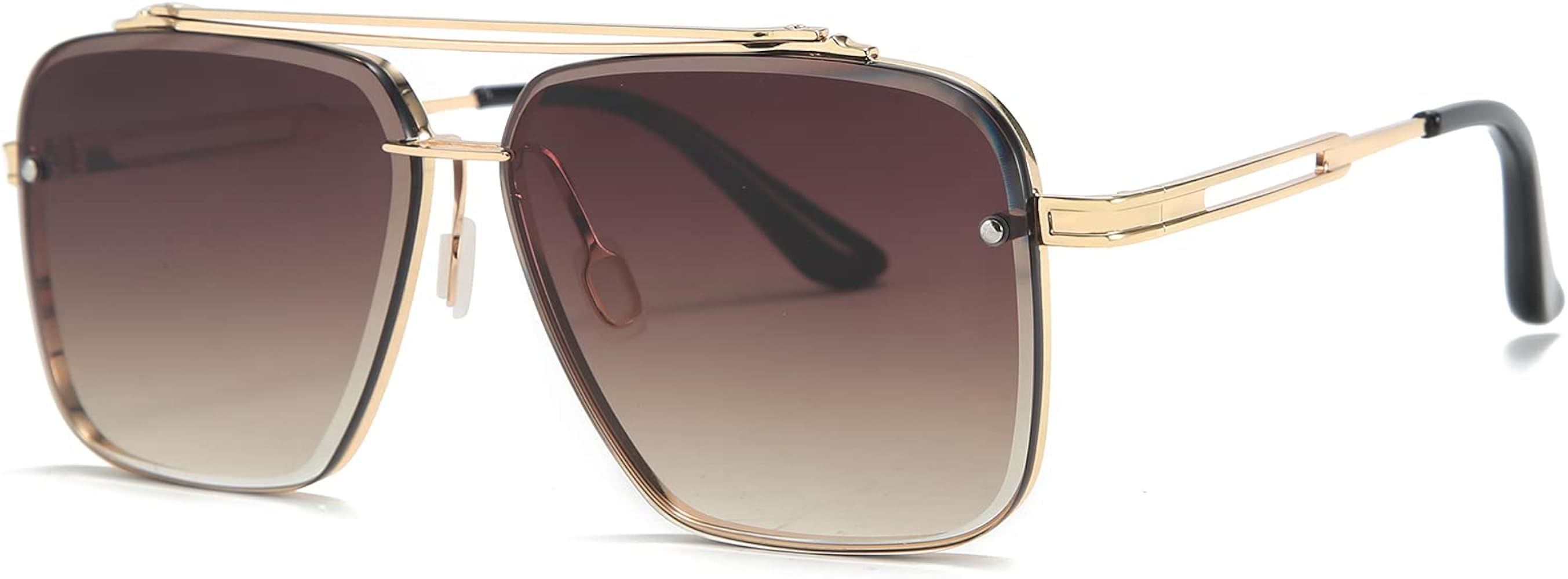 Yimosro Oversized Square Sunglasses For Women Men Trendy Aviator Sunglasses Retro Vintage Womens ... | Amazon (US)