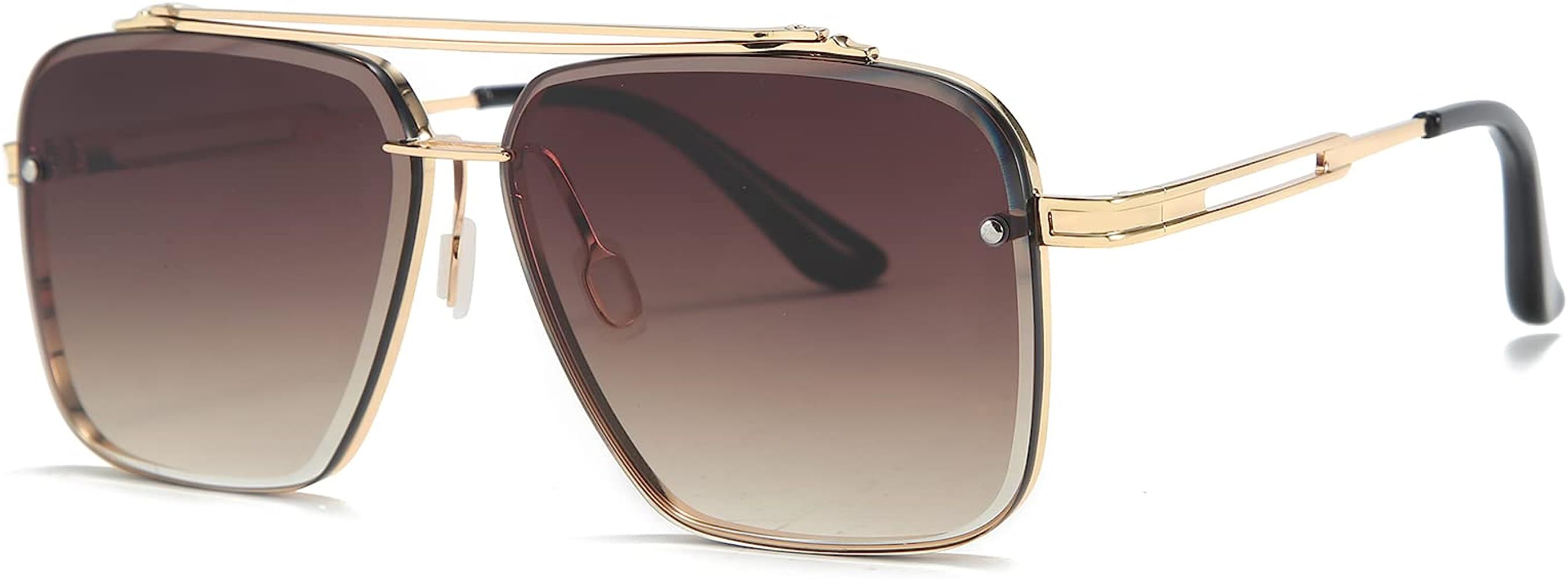Yimosro Oversized Square Sunglasses For Women Men Trendy Aviator Sunglasses Retro Vintage Womens Sun | Amazon (US)
