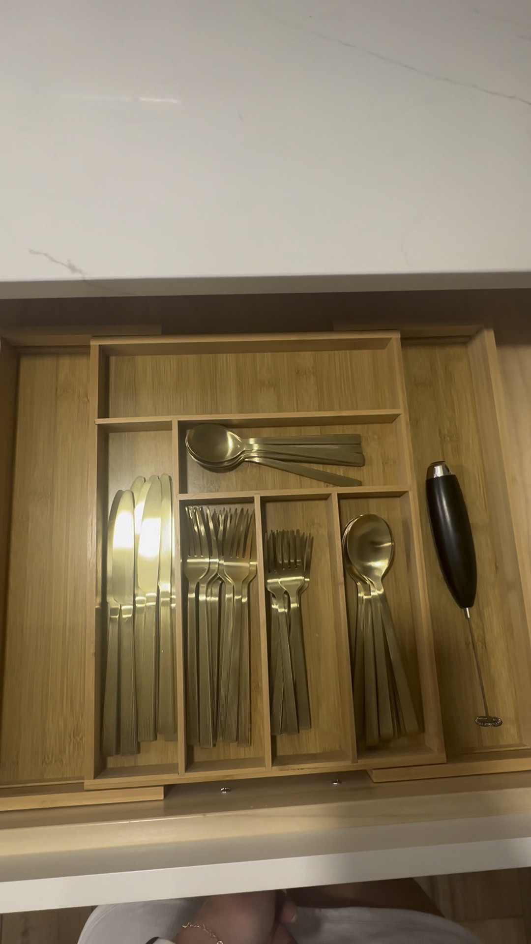Kitchen drawer organizer!!

Gold silverware, wood organizers, kitchen organizers

#LTKWatchNow #LTKHome #LTKFindsUnder50