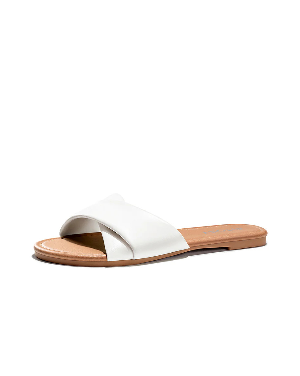 Tina | Women's Simple Flat Slides | Fitory Footwear US
