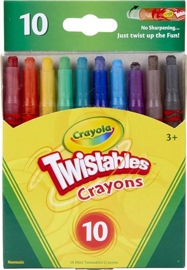 Crayola Twistables Crayons Coloring Set, Twist Up Crayons for Kids, 10 Count | Amazon (US)