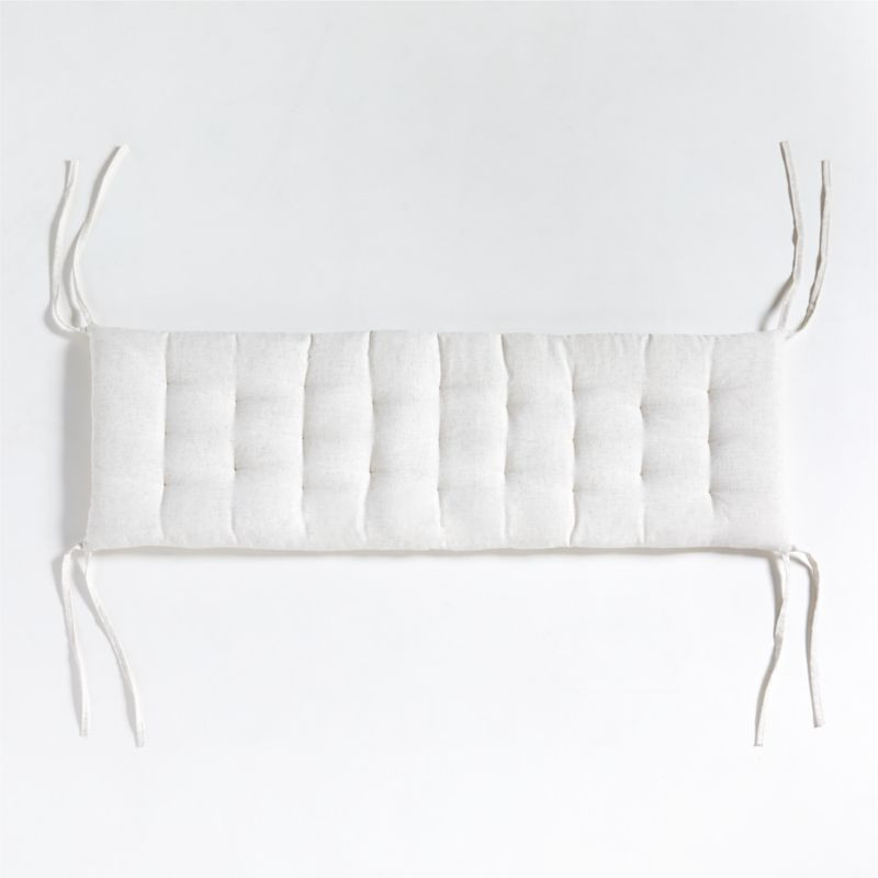 Solano King Wood Bed Headboard Cushion + Reviews | Crate & Barrel | Crate & Barrel