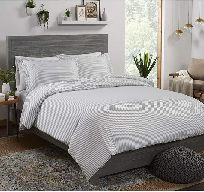 Pure Bamboo Queen Duvet Cover 3 Piece Set, Genuine 100% Organic Viscose Derived from Bamboo, Luxu... | Amazon (US)