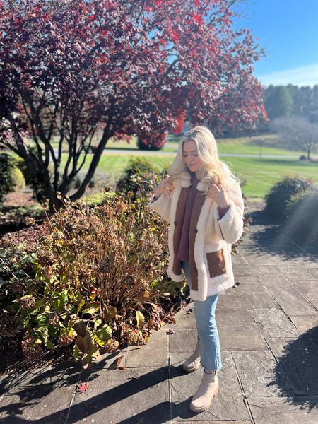 a super fab front yard photo to show you this amazing reversible sherpa / suede coat!!!!

#LTKGiftGuide #LTKCyberweek #LTKHoliday