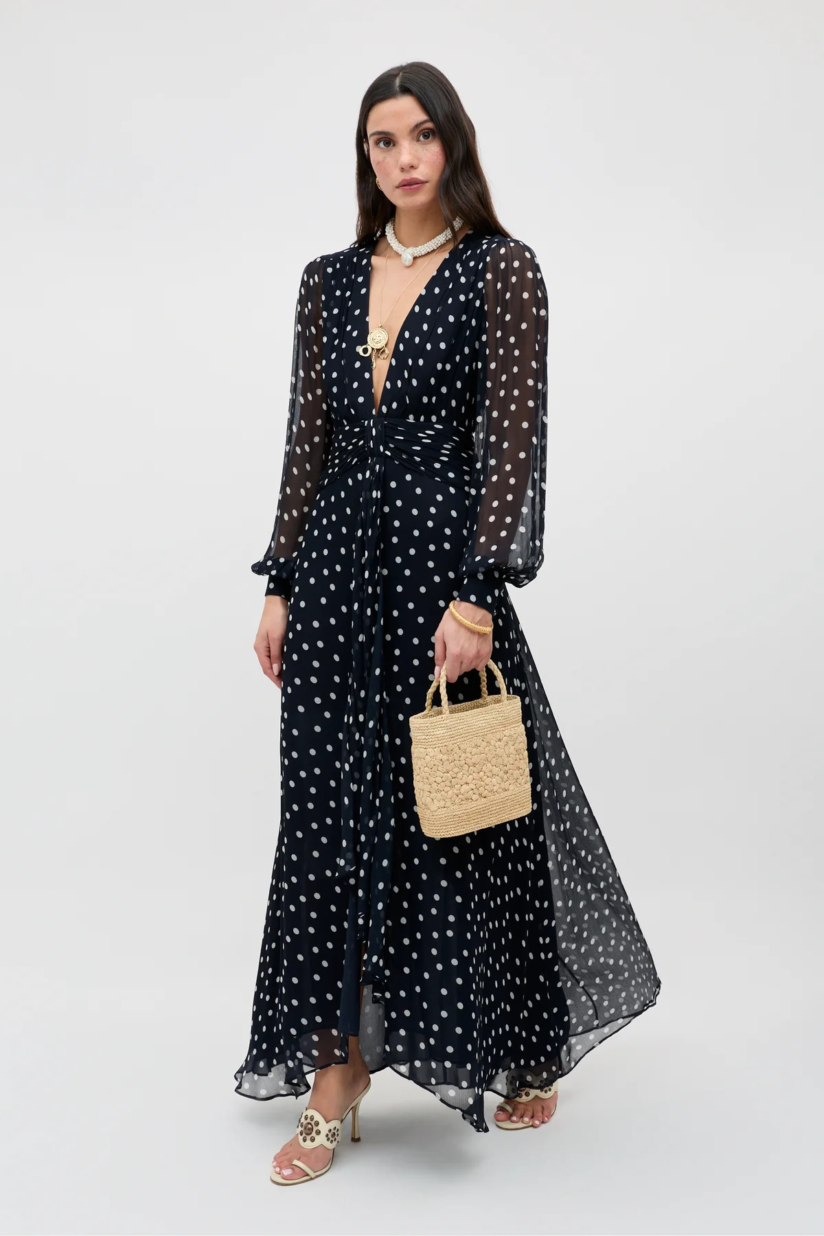 Meera - Bohemia Spot Deep Navy | Rixo