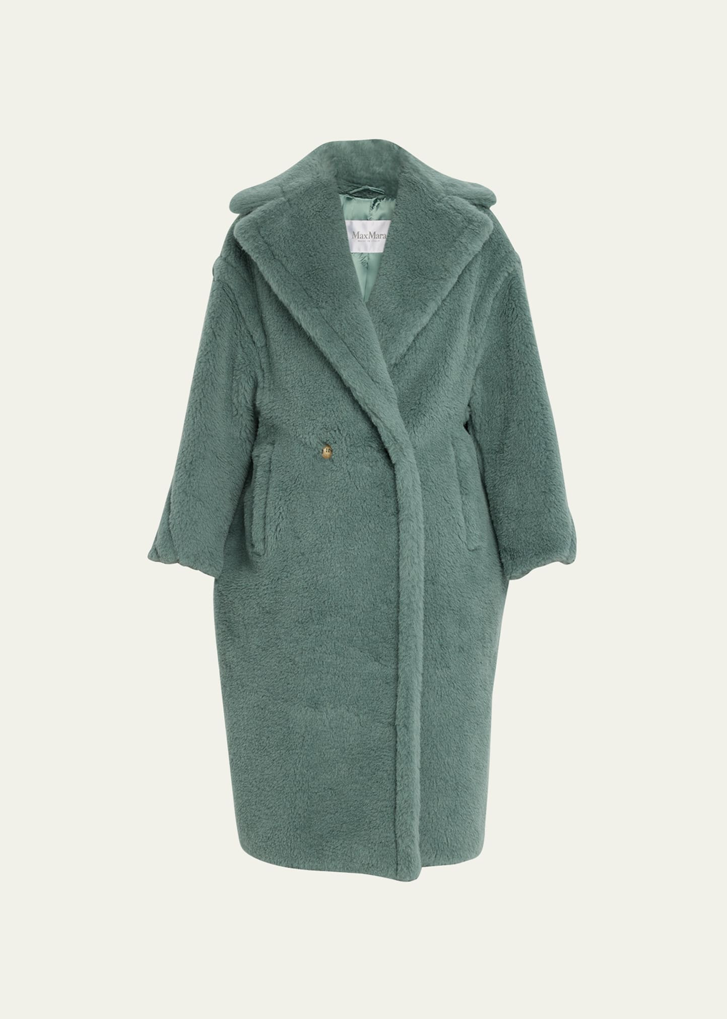 Max Mara Tedgirl Double-Breasted Faux Fur Coat | Bergdorf Goodman