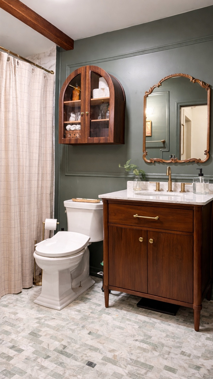 This cabinet just fixed my biggest bathroom problem.

Yes, the vanity has storage. Not enough. I needed high-up, out-of-the-way, grown-up storage. So we went vertical… and somehow this thing holds way more than it looks like it should.

Tiny bathroom. Big storage energy.

#LTKHome #LTKstorytime