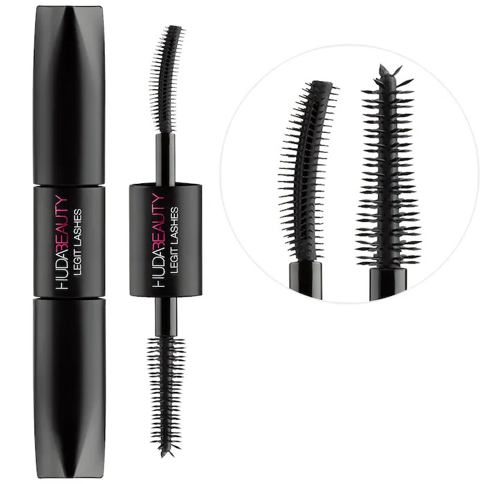 Mini LEGIT LASHES Double-Ended Volumizing and Lengthening Mascara - HUDA BEAUTY | Sephora | Sephora (US)