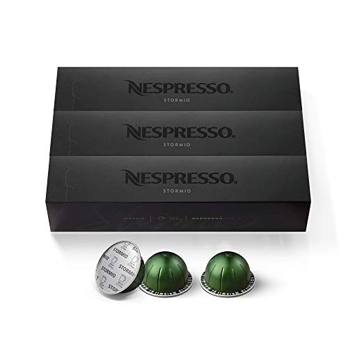 Nespresso Capsules VertuoLine, Stormio, Dark Roast Coffee, 30 Count Coffee Pods, Brews 7.77 Ounce | Amazon (US)