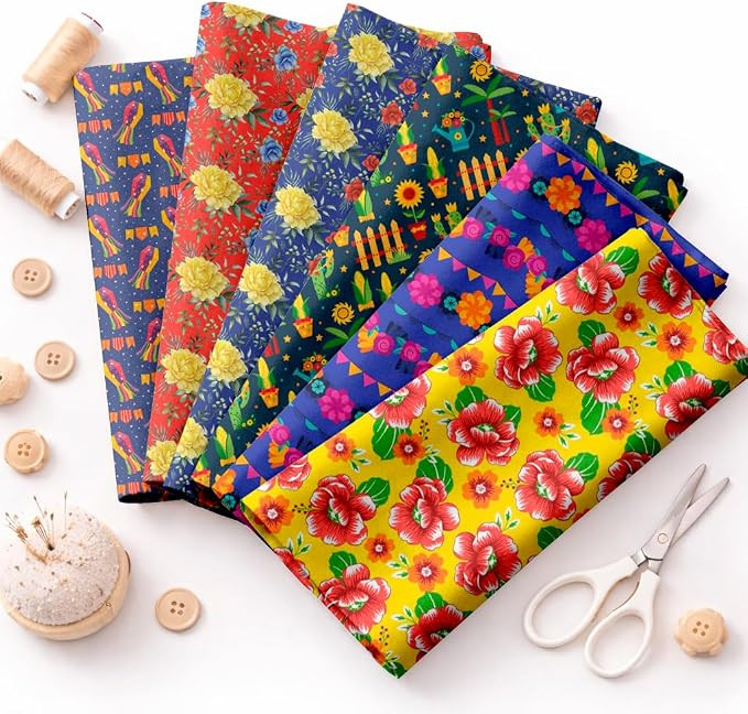 Kit Retalho de Tecido Estampado Composê 6 Unidades 60x70cm para Artesanato e Costura Junino Xadr... | Amazon (BR)