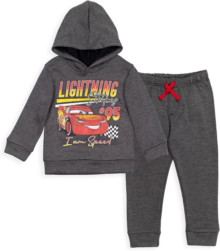 Disney Pixar Cars Lightning McQueen Fleece Hoodie & Pants Set | Amazon (US)