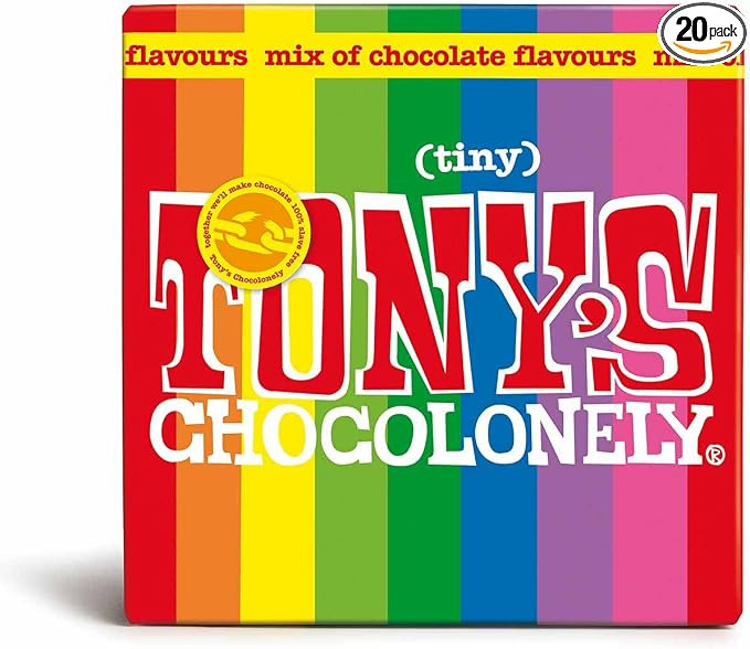 Tony's Chocolonely Tiny Tony's Gift Box - 180 Gram - Mini Chocolate Mix - 10 Different Flavours -... | Amazon (UK)