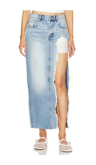 Blanca Maxi Skirt With High Slit in Mesa Beach | Revolve Clothing (Global)