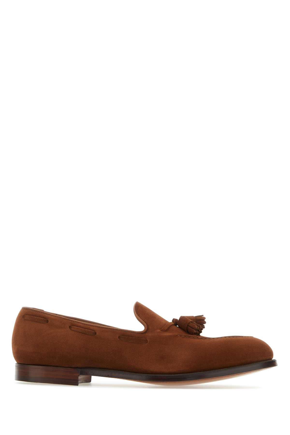 Crockett & Jones Brown Suede Cavendish 2 Loafers | Italist.com US