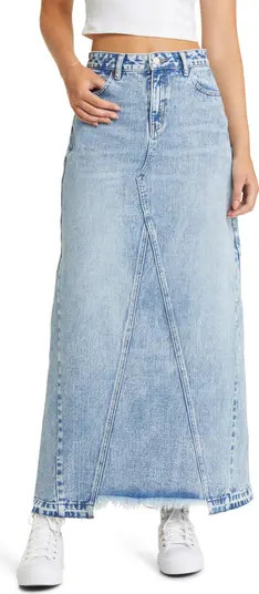 Release Hem Denim Maxi Skirt | Nordstrom