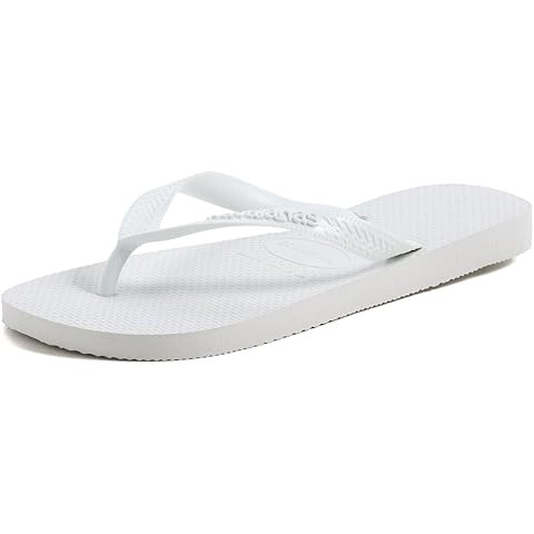 Havaianas Top Flip Flops for Women - Summer Style Sandals - White, 7-8 | Amazon (US)