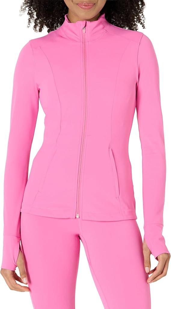 Amazon Essentials womens Active FormFlex Buttery Soft Slim Fit Full Zip Jacket | Amazon (US)