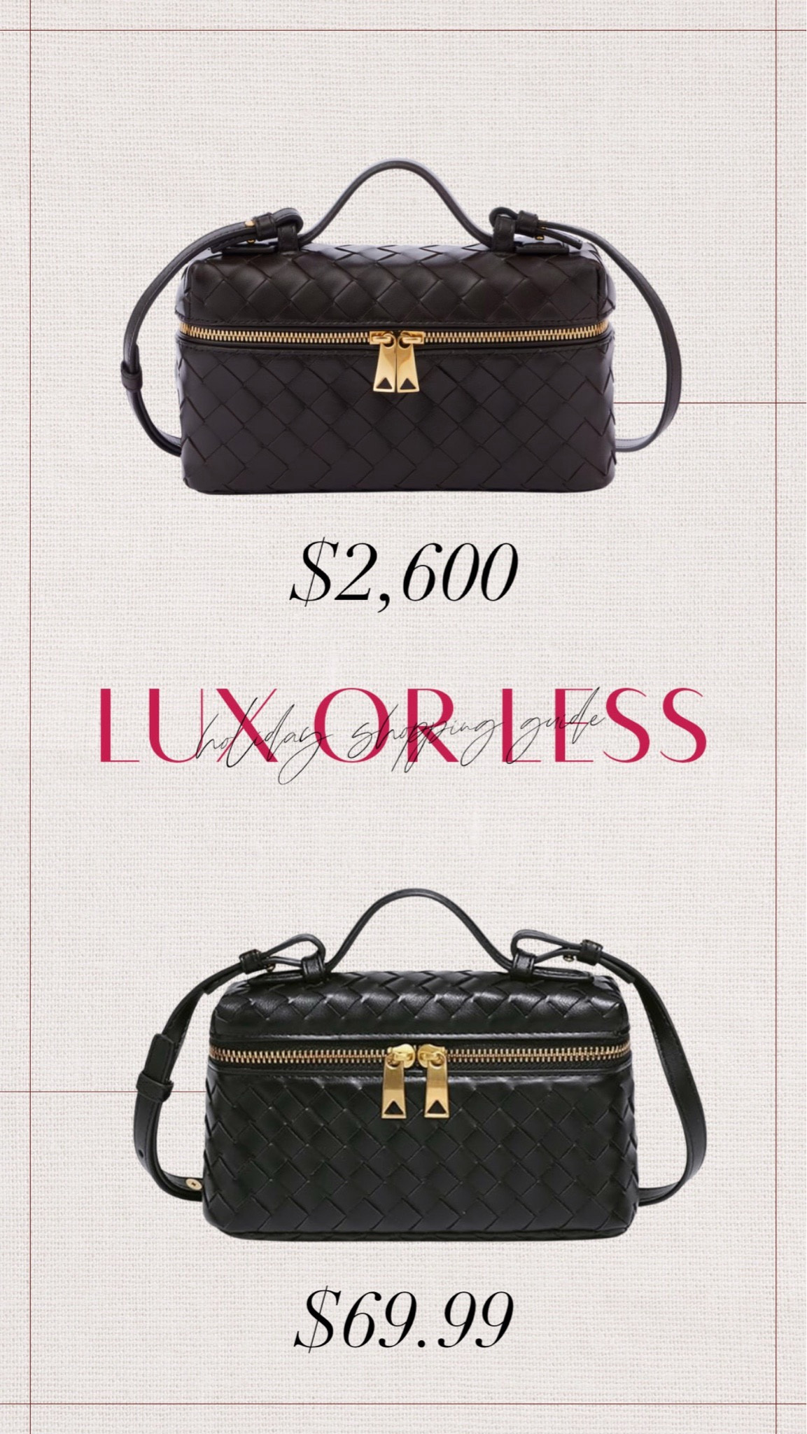 The cutest little bag for a night out! 






Luxe or less, Amazon fashion, looks for less, handbag, holiday 

#LTKParties #LTKFindsUnder100 #LTKStyleTip