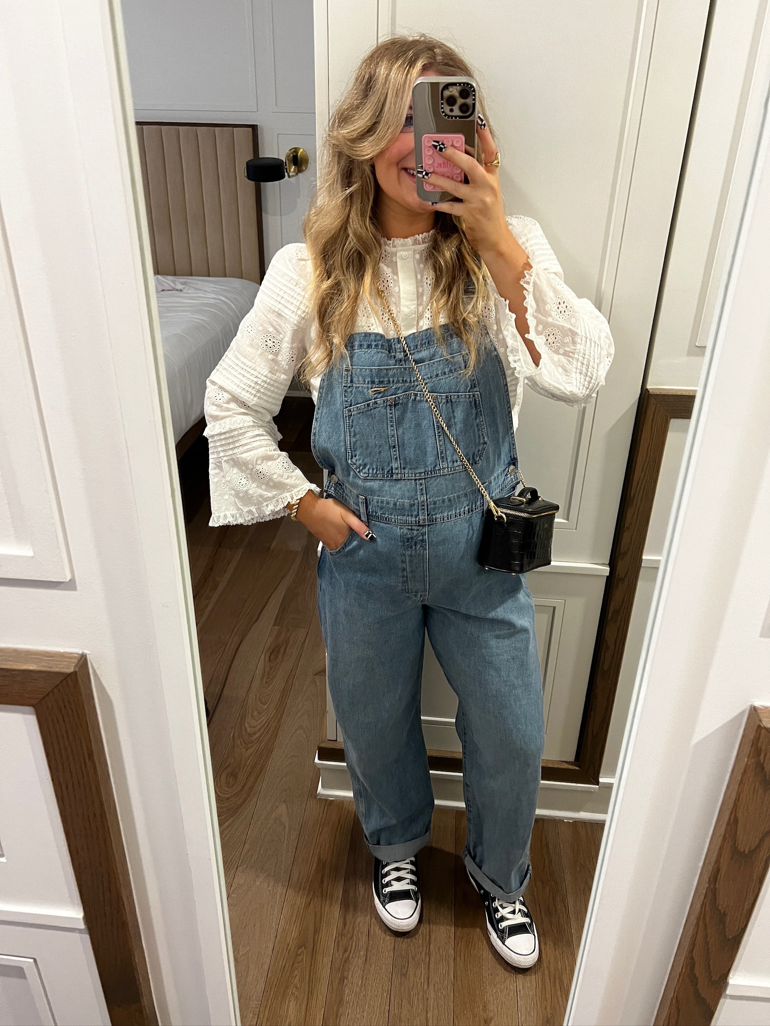 Todays OOTD! Bump friendly overalls! Fall outfits, jeans, sneakers.

#LTKShoeCrush #LTKItBag #LTKStyleTip