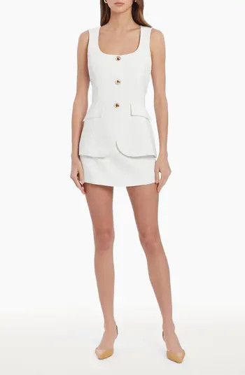 Amanda Uprichard Kya Sleeveless Romper Minidress | Nordstrom | Nordstrom