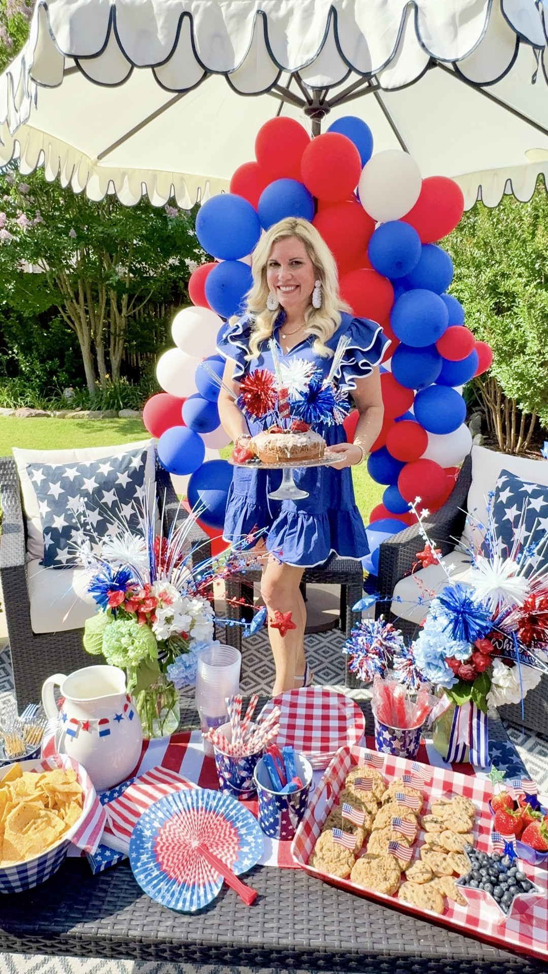 Patriotic summer loading… Pool days, backyard parties, fireworks, and all the red, white & blue moments ahead!Cue the sparklers, sunshine, and all the festive memories! ❤️🤍💙

#PatrioticSummer #SummerHosting #AmericanaStyle

#LTKHome #LTKSeasonal