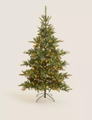 7ft Pre-lit Noble Christmas Tree | M&S | Marks & Spencer (UK)