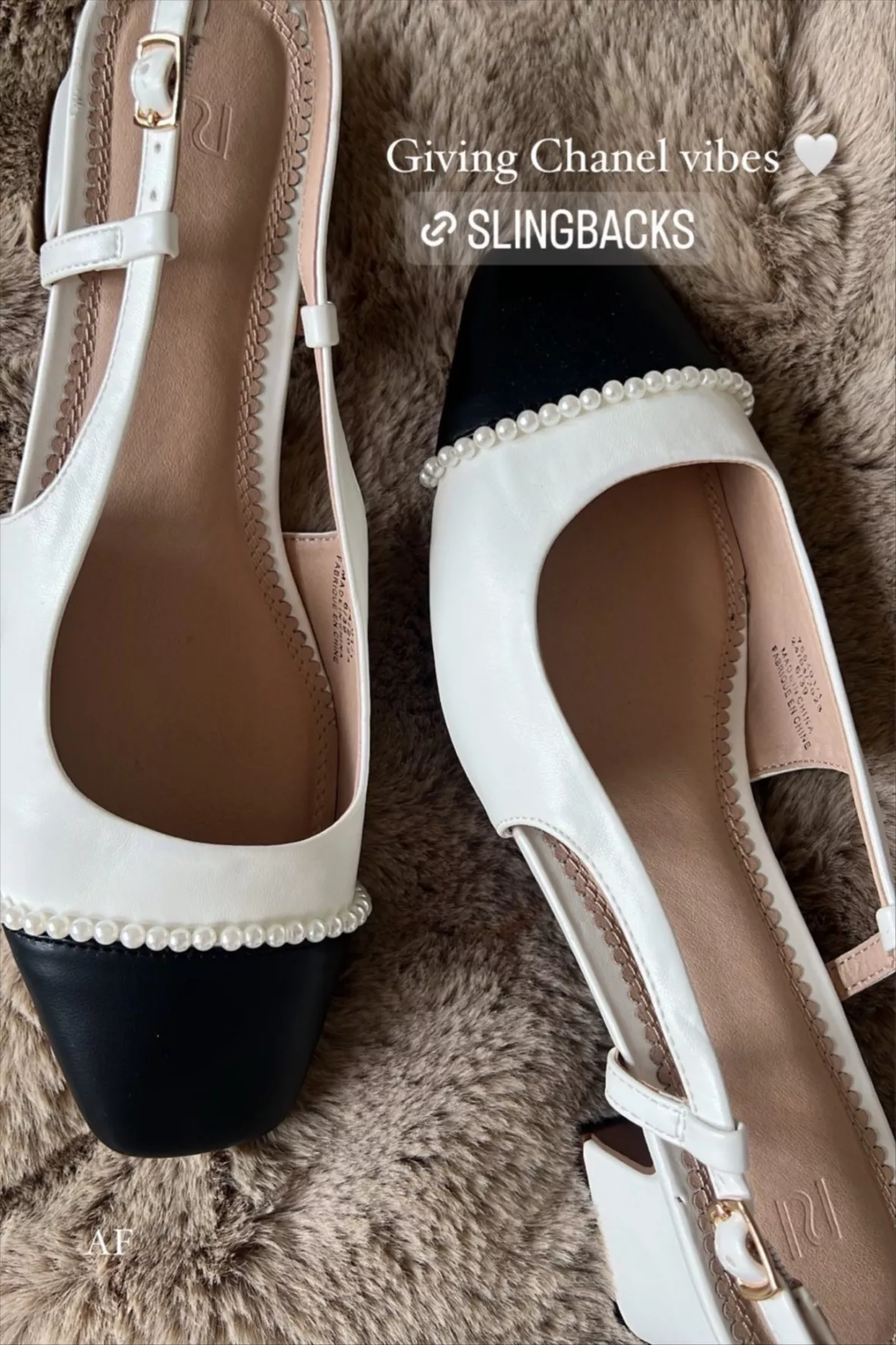 White wide fit heeled slingback … curated on LTK