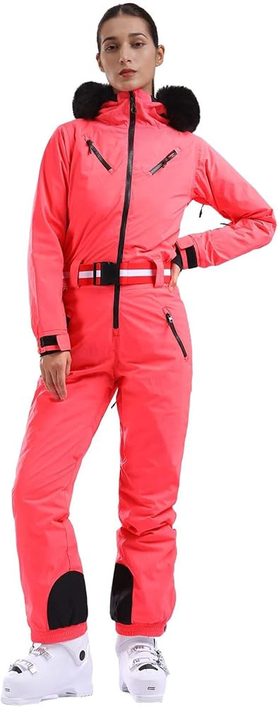 GSOU SNOW Ski Suit Women Snowsuit One Piece Snowboarding Waterproof Windproof Jumpsuit for Outdoo... | Amazon (US)