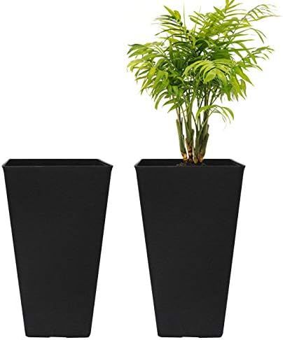 LA JOLIE MUSE Tall Planters 20 Inch, Flower Pot Pack 2, Patio Deck Indoor Outdoor Garden Tree Pla... | Amazon (US)