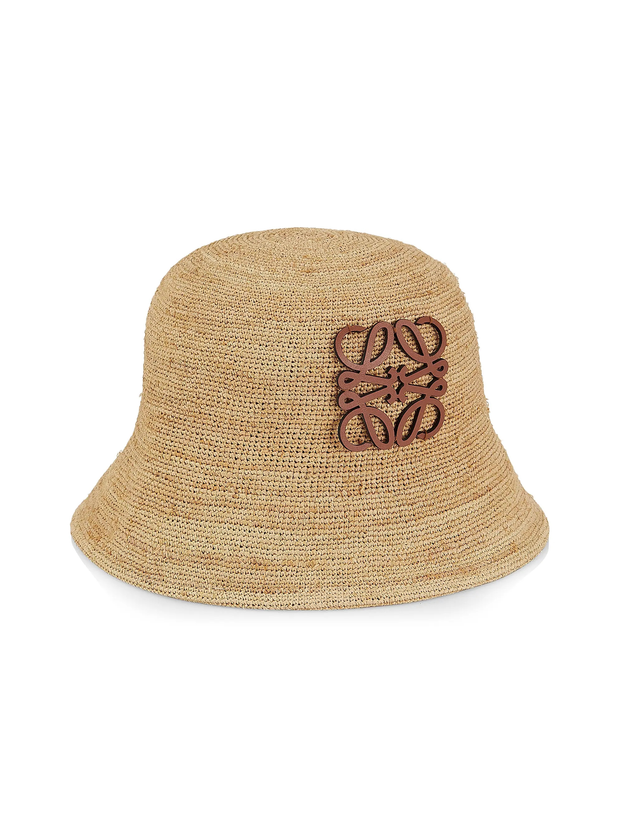 LOEWE x Paula's Ibiza Raffia & Leather Bucket Hat | Saks Fifth Avenue
