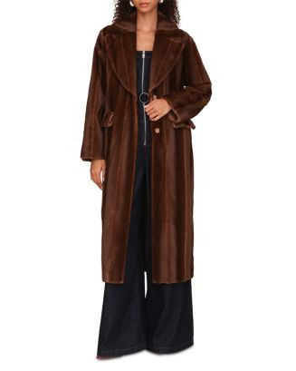 Avec Les Filles Faux Mink Fur Maxi Coat  | Bloomingdale's Women | Bloomingdale's (US)