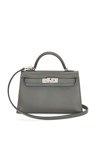 FWRD Renew Hermes Epsom Kelly 20 Handbag in Grey. | Revolve Clothing (Global)