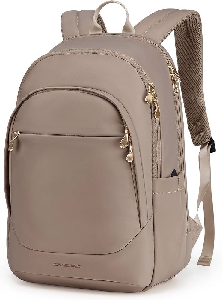 LIGHT FLIGHT Travel Laptop Backpack Women, 15.6 Inch Laptop Backpack with USB Charging Hole, Wate... | Amazon (US)