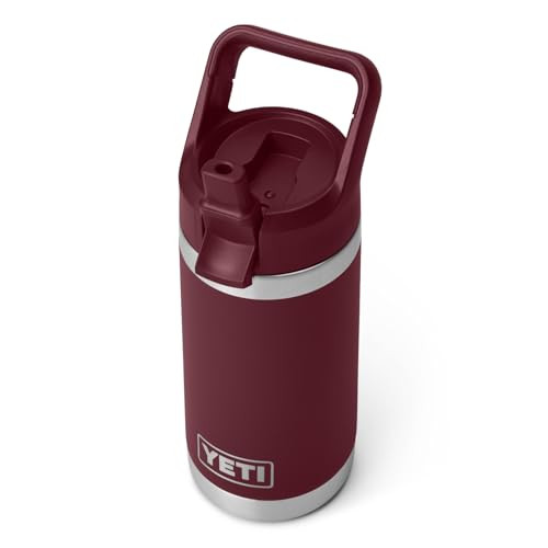 YETI Rambler Jr Kids Bottle, Vacuum Insulated Stainless Steel Bottle with Straw Cap, Wild Vine, 12 oz (354 ml) | Amazon (UK)