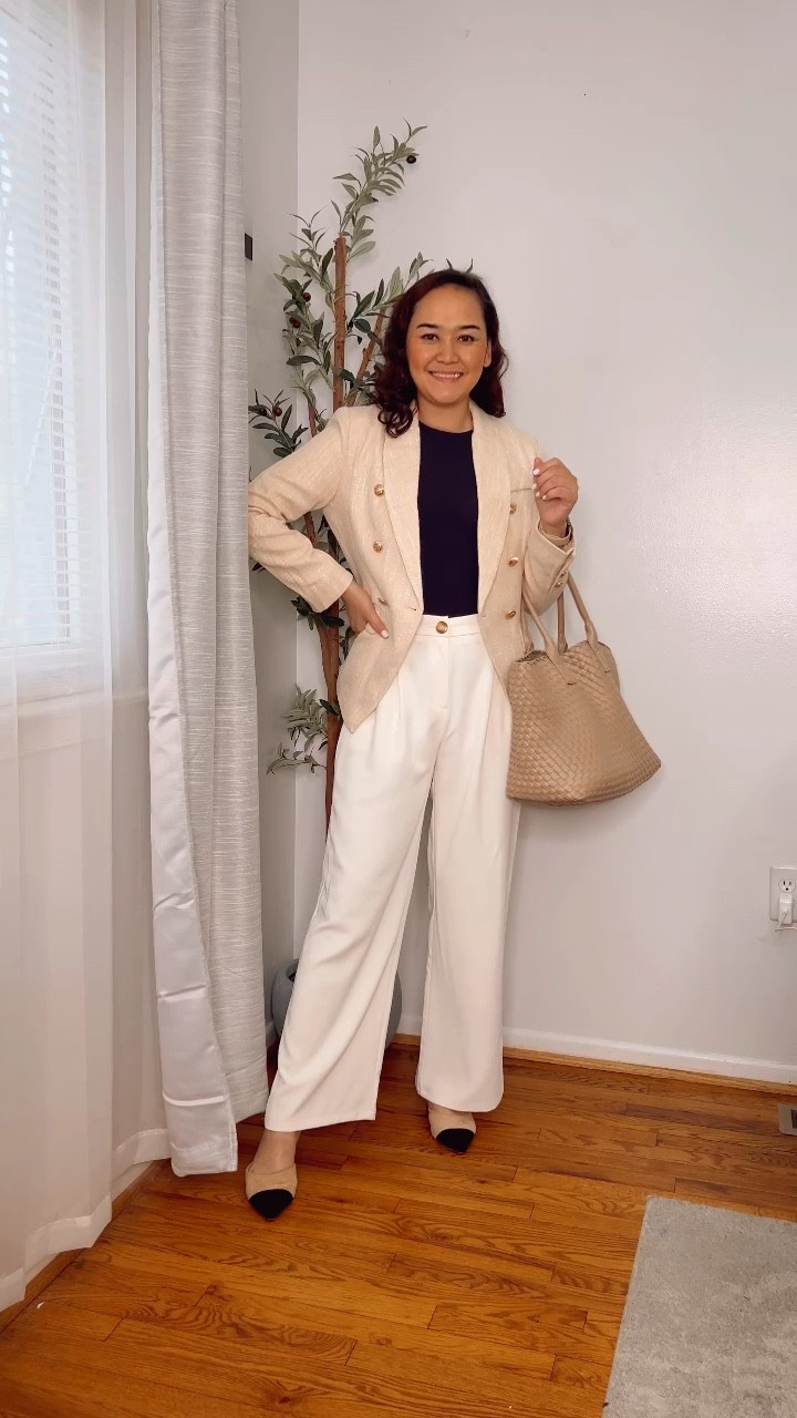 My amazon tweed blazer is perfect summer to fall outfit and is on sale rn 

#LTKShoeCrush #LTKStyleTip #LTKWorkwear