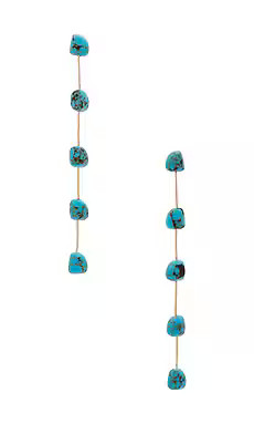 Ettika Dripping Linear Earrings in Turquoise from Revolve.com | Revolve Clothing (Global)