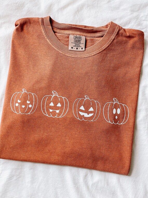 Pumpkin Halloween Fall Sweatshirt  Comfort Colors Comfy | Etsy | Etsy (US)