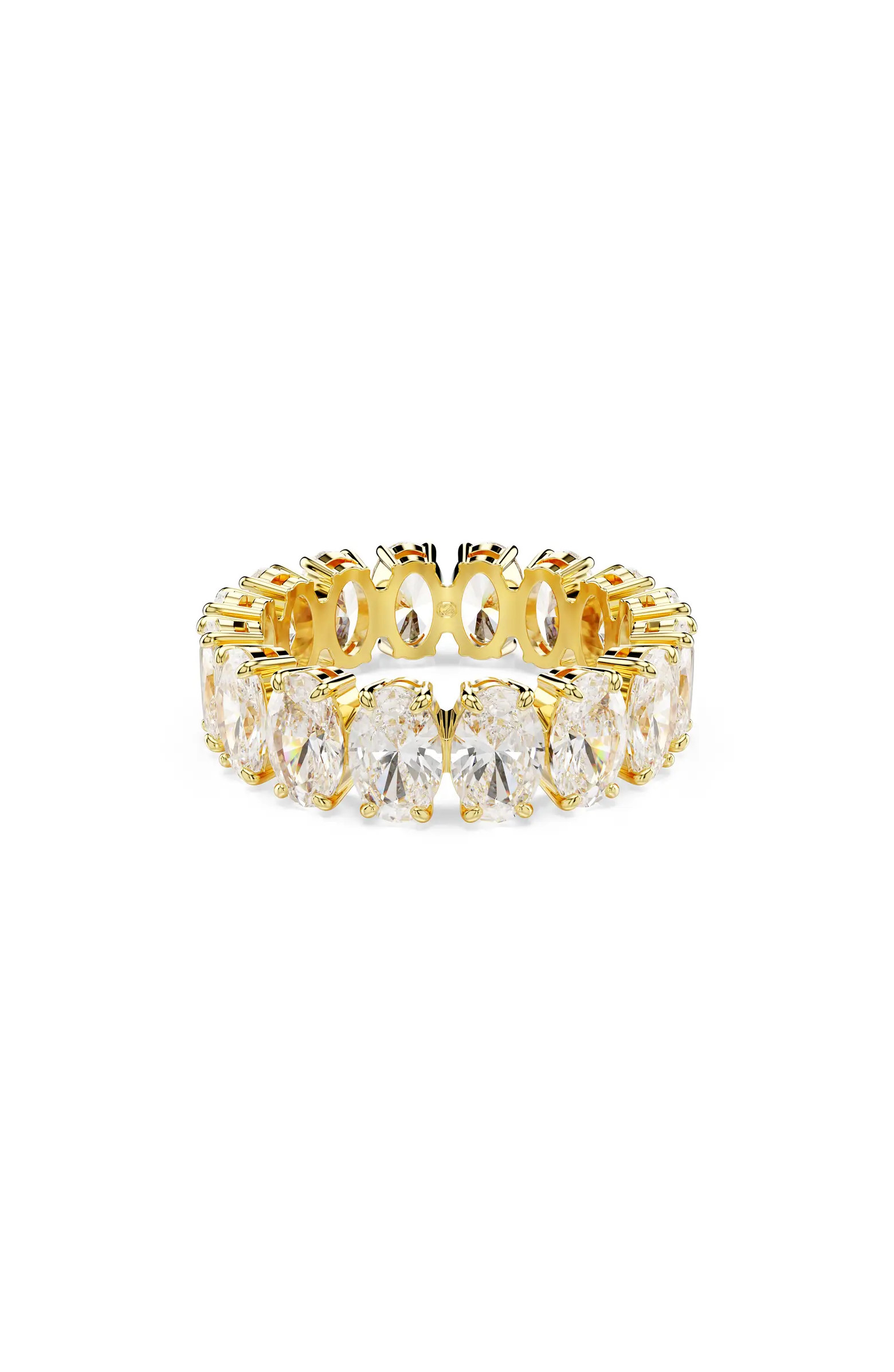 Swarovski Matrix Oval Cut Crystal Eternity Ring | Nordstrom | Nordstrom