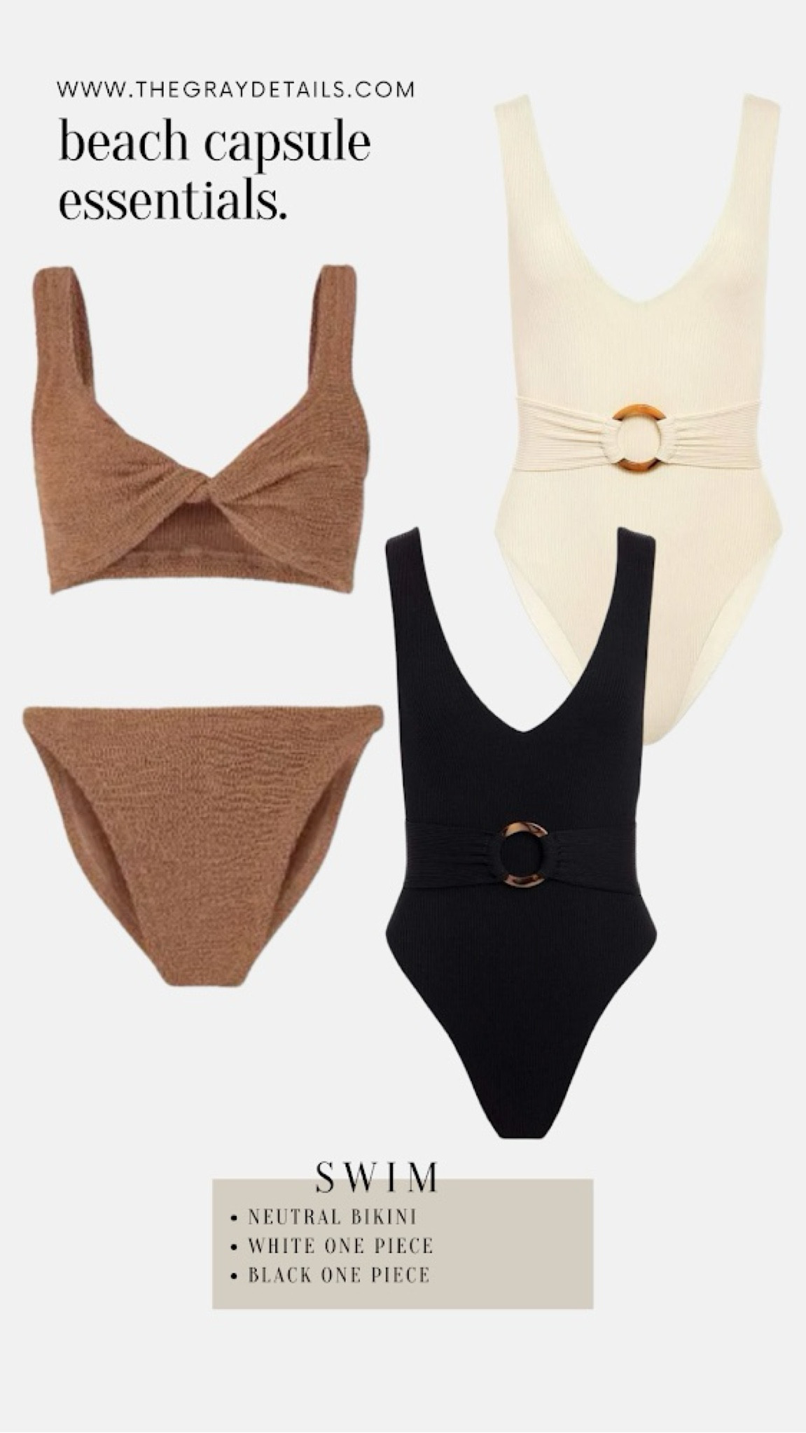 Beach capsule swimsuits 

#LTKtravel #LTKover40 #LTKswim
