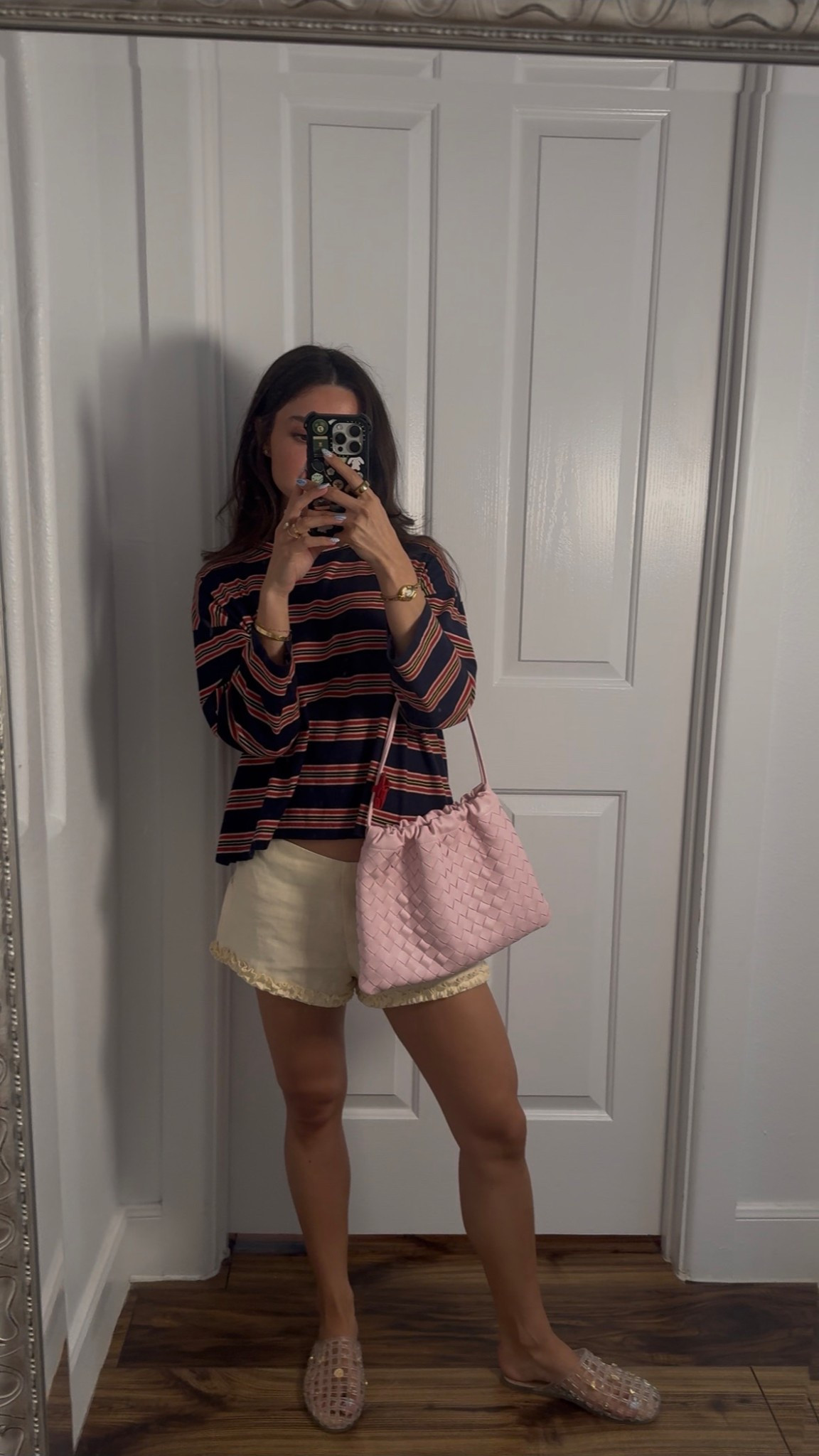 an outfit full of my current favorites !!!

petite outfit,  petite fashion, spring outfit, micro short outfit, bottega dust bag 

#LTKootd #LTKPetite