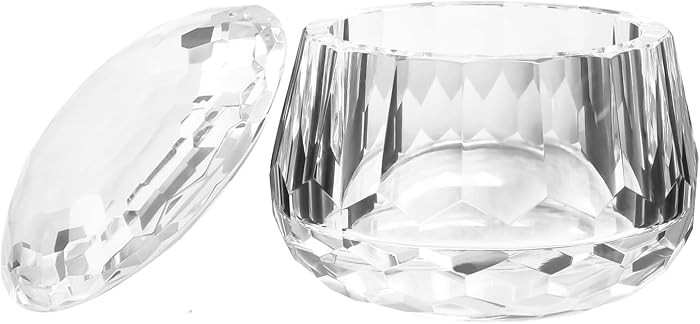 Crystal Candy Dish, Nut Bowl with Lid 3.5" x 3.1" Decorative Crystal Bowl&Jar for Home Wedding Ta... | Amazon (US)