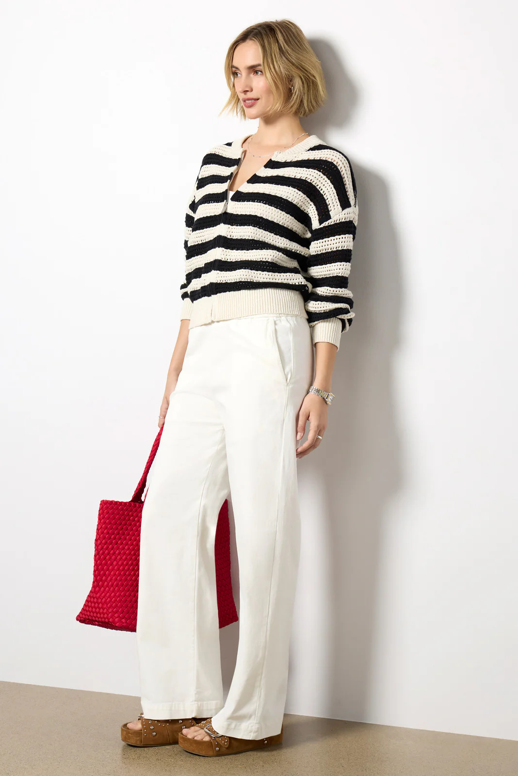 Open Knit Bomber | Evereve