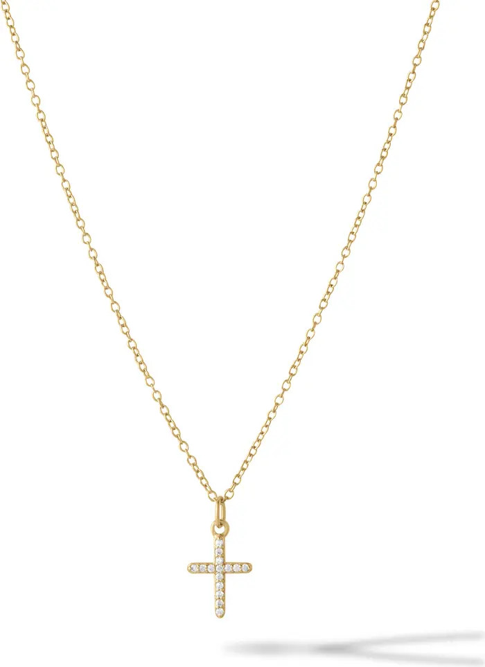 Pavè Cross Pendant Necklace | Nordstrom