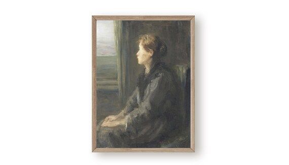 Vintage Portrait Print, Moody Woman Painting, Vintage Art, Antique Female Portrait Download, Prin... | Etsy (US)