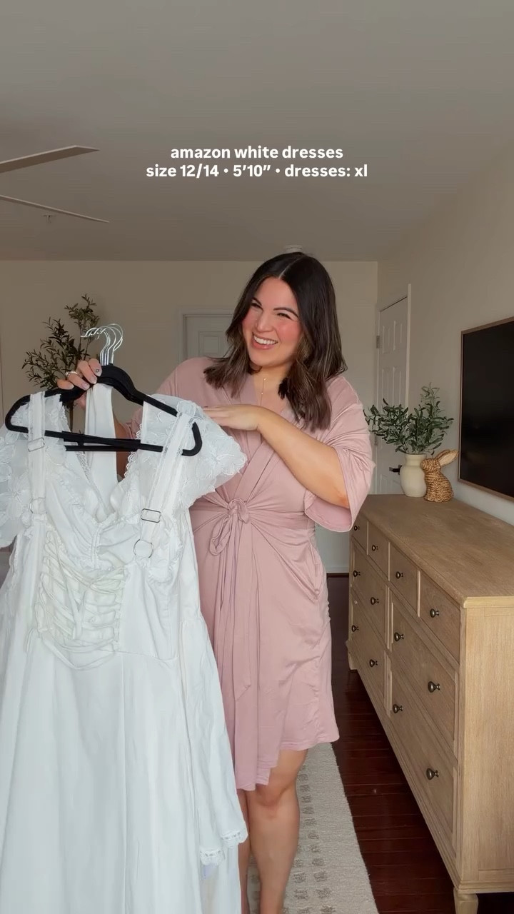 white dresses for the bride to be! 

Wearing a size XL



#LTKTall #LTKWedding #LTKMidsize