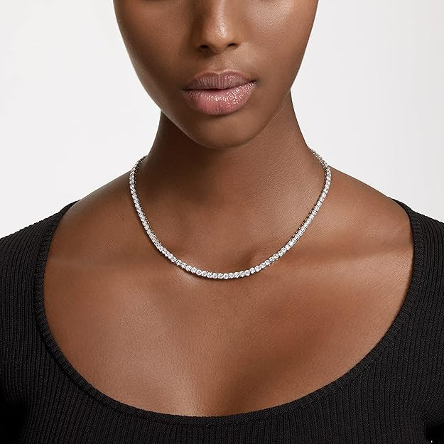 Swarovski Matrix Crystal Necklace Collection, Pink, Yellow, and Clear Crystals | Amazon (US)