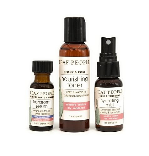 Leaf People Mini Classic Peony Rose Nourishing 3 piece Kit | Amazon (US)