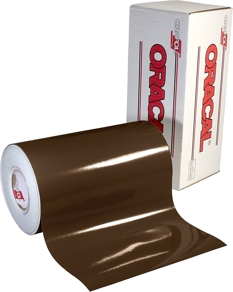 Oracal 651 Glossy Permanent Vinyl 12 Inch x 6 Feet - Brown | Amazon (US)
