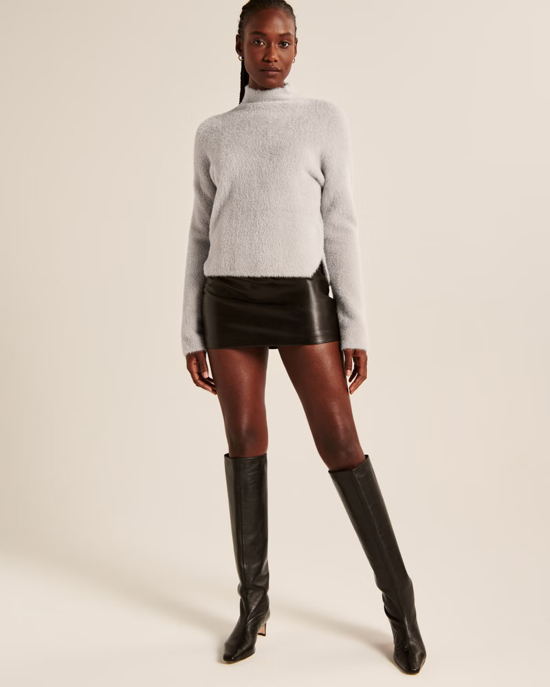 Eyelash Mockneck Sweater | Abercrombie & Fitch (US)