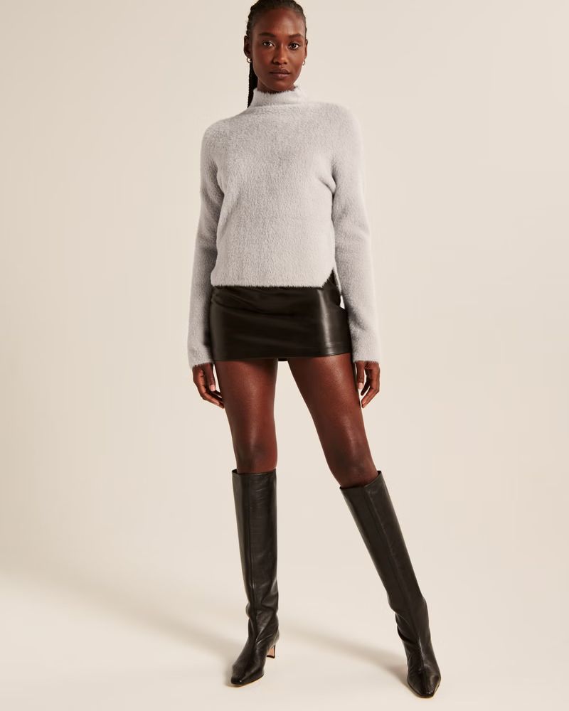 Women's Eyelash Mockneck Sweater | Women's New Arrivals | Abercrombie.com | Abercrombie & Fitch (US)